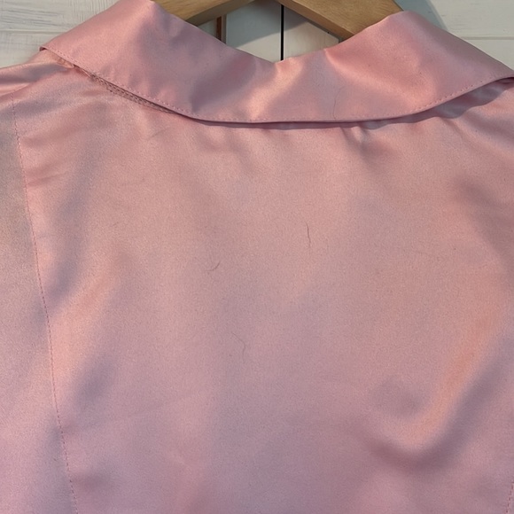 Valerie Stevens 2 piece silky pajama set pants and tops pink and black XL - Picture 8 of 12